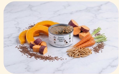 True Nature Asia Novel Protein Pâté can with fresh sweet potato, pumpkin and carrots